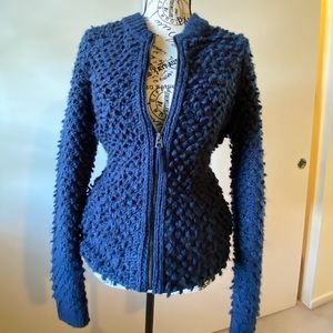 NWOT Lucky brand wool cardigan W/ zipper